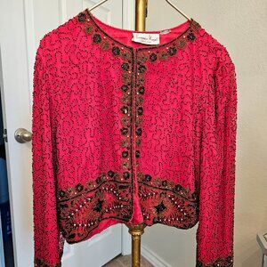 Vintage Laurence Kazar Beaded Jacket